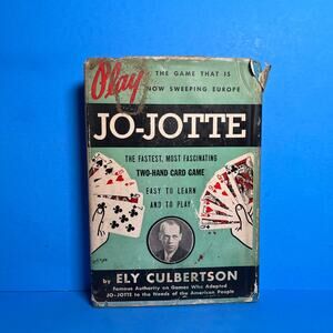 Jo-Jotte by Ely Culbertson (1937, First Edition HC w/ Dust Jacket) | Two-Hand